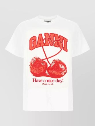 Ganni cotton t-shirt