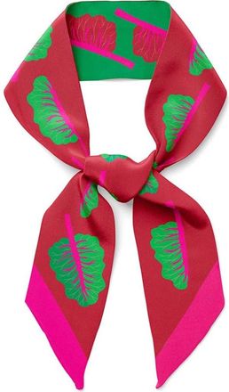 Centinelle Glowing Chard Twilly Ribbon Scarf in Green at Nordstrom