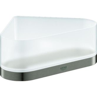 GROHE Estante De Ducha De Esquina Selection Con Soporte De Grafito Duro Cepillado