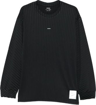 SATISFY AuraLite ribbed long-sleeve T-shirt - Black