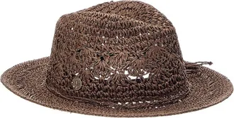 Bruno Magli Crochet Raffia Rancher Hat