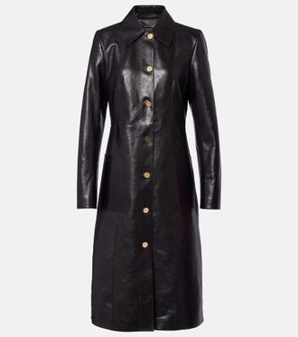 Gucci Interlocking G leather coat