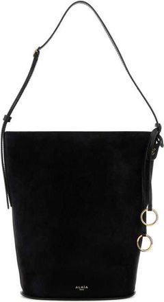 Alaia Black Suede Bucket Bag Noir Borse A Secchiello