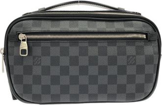 Louis Vuitton Damier Graphite Graphite Damier Graphite Coated Canvas Shoulder Bag (Pre-Owned)