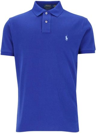 Polo Ralph Lauren Camisa Polo de Algod&oacute;n Piqu&eacute; Custom Slim-Fit - Tops - Hombre - Azul - XL