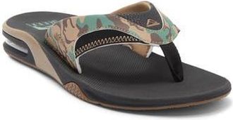 Reef Fanning Flip Flop in Black/Camo at Nordstrom Rack, Size 12