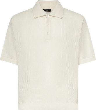 Herno Polo Shirt van fris katoen - Heren - Polos - Beige - M - Katoen - Tops