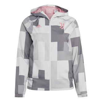 adidas Juventus Graphic Windbreaker Jacket Grey One HS9800