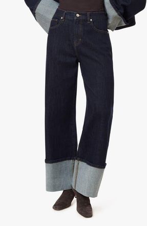 Habitual Camryn Cuffed Straight Leg Crop Jeans in Rinse at Nordstrom, Size 30