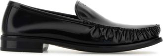Prada Black Leather Loafers