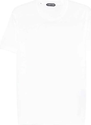 Tom Ford geborduurd logo T-shirt met ronde hals