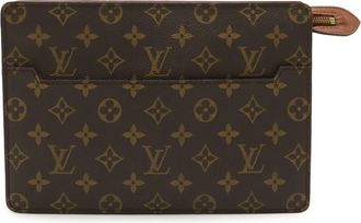 Louis Vuitton Brown Galle Monogram Monogram Clutch Bag Pochette (Pre-Owned)