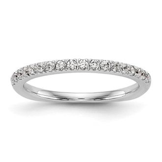 Diamond2Deal 14k Gold Lab Grown Diamond Wedding Band Ring 0.37Ct Clarity- VS Color- D-E