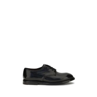 Premiata Zwarte Kalfsleren Bos Taurus Oxfords en Derbies