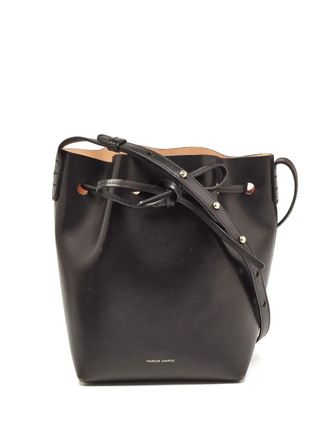 Mansur Gavriel Leren bucket-tas - Zwart
