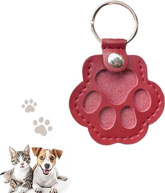 Generic Werwing Pet Paw Keychain: Memorial Hair Keeper for Cats and Dogs, Compact Key and Bag Accessory - Perfect for Pet Owners