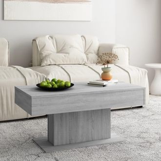 vidaXL Vidaxl - Mesa De Centro Madera De Ingenier&iacute;a Gris Sonoma 96x50x45 Cm