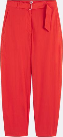 La Redoute Collections Broek met wijde pijpen en riem