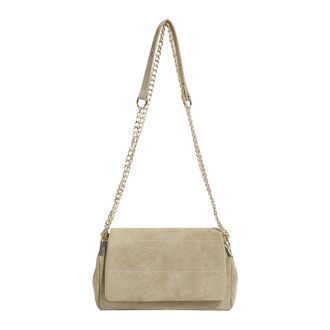 Generic Kexpery Faux Suede Handbag with Handle and Chain Spacious Satchel for Women Vacations and Events