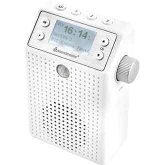Soundmaster DAB60WE Radio a spina dab+, fm Bluetooth, usb Vivavoce, incl. Microfono, antispruzzo, Funzione allarme, r - Soundmaster