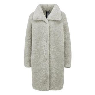 Bomboogie Cappotto monopetto in due materiali - - Coats - Donna - Grigio - L