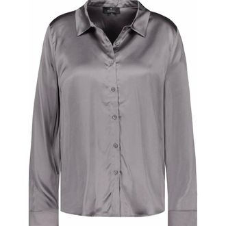 Monari Dames, Blouses & Shirts, Grijs, Maat: XL Satijn