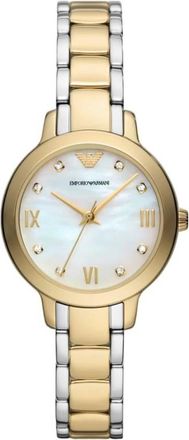 Emporio Armani Cleo Quartz White Mother of Pearl Dial Ladies Watch AR11513