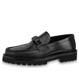 Louis Vuitton Major Loafer Shoes Black 1ABFFP