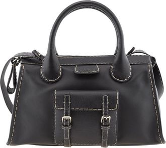 Chlo&eacute; Ladies Black Medium Edith Top Handle Bag