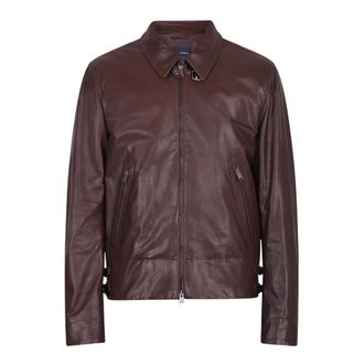 Lardini Leather Jackets, male, Brown, Size: L Elanthony Jacket