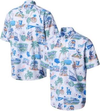 Reyn Spooner Mens Reyn Spooner White Los Angeles Dodgers Scenic Tri-Blend Button-Down Shirt at Nordstrom, Size Xxx-Large