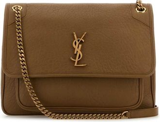 Saint Laurent Camel Leather Large Niki Bag