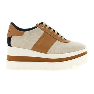Stella McCartney Stella McCartney, Sneakers, female, Beige, Size: 6 US Sneak-Elyse Sneakers