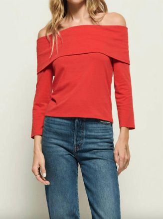 Nation Ltd Alexi Off Shoulder Top In Red
