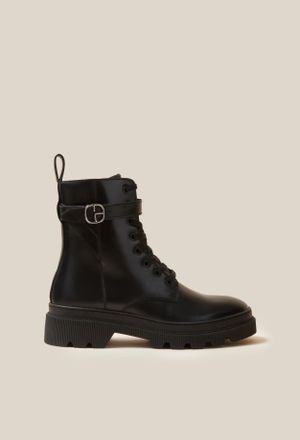 Claudie Pierlot Bottines rangers cuir