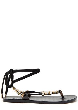 Ancient Greek Sandals Esther Beaded Jelly Sandals - Black - 36 (IT36/ UK3)