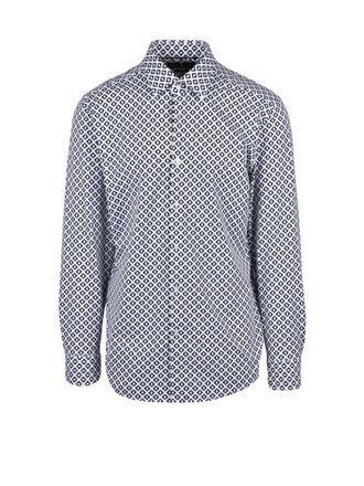 BOSS Stretch Shirt - White/Blue