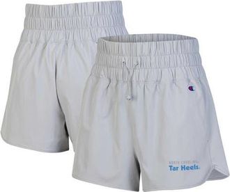 Champion Womens Champion Silver North Carolina Tar Heels Tailgate Her Woven Shorts at Nordstrom, Size Large