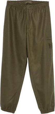 Stone Island Loose Broeken - Heren - Sweatpants - Groen - W33 - Katoen - Broeken