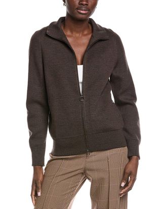 Akris Wool & Silk-Blend Cardigan
