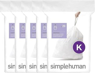 Simplehuman Code K Custom Fit Liners with Quick Dispense Packs in 100 Liners at Nordstrom, Size Refill