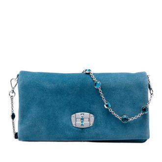 Miu Miu Pre-owned Miu Miu Suede Crystal Chain Satchel Ladies Y8V3X29WS2ZEXB71