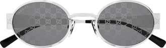 Gucci Sunglasses Gg1854 S 002 Silver/Smoke Gray Unisex