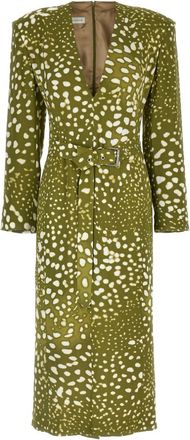 Dries Van Noten Green Dohana dress