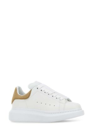 Alexander McQueen Leather & Rubber-Sole Sneaker - White
