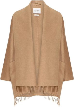 Max Mara Cardigan Coat - Dames - Ponchos - Bruin - S - Jassen