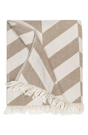 Matouk Paros Beach Towel in Coconut at Nordstrom