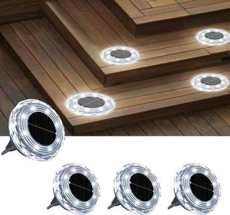 OEM Luci Solari Da Terra, Adatte Per Uso Esterno Come Strade, Prati, Cortili E Piscine. Grado Di Impermeabilit&agrave; Ip65 - 4 Pezzi