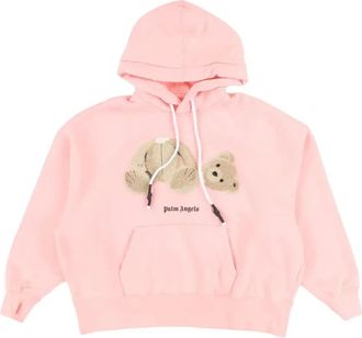 Palm Angels (WMNS) Palm Angels Broken Bear Cotton Hoodie Pink PWBB023F20FLE0033060