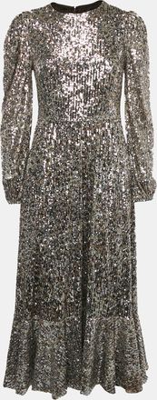 Jonathan Simkhai Jonathan Simkhai Brown Emmy Speckle Sequins Midi Dress